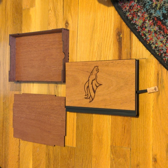 Denver Broncos WoodChuck Wood Lined Notebook Journal Diary with box - Picture 3 of 7